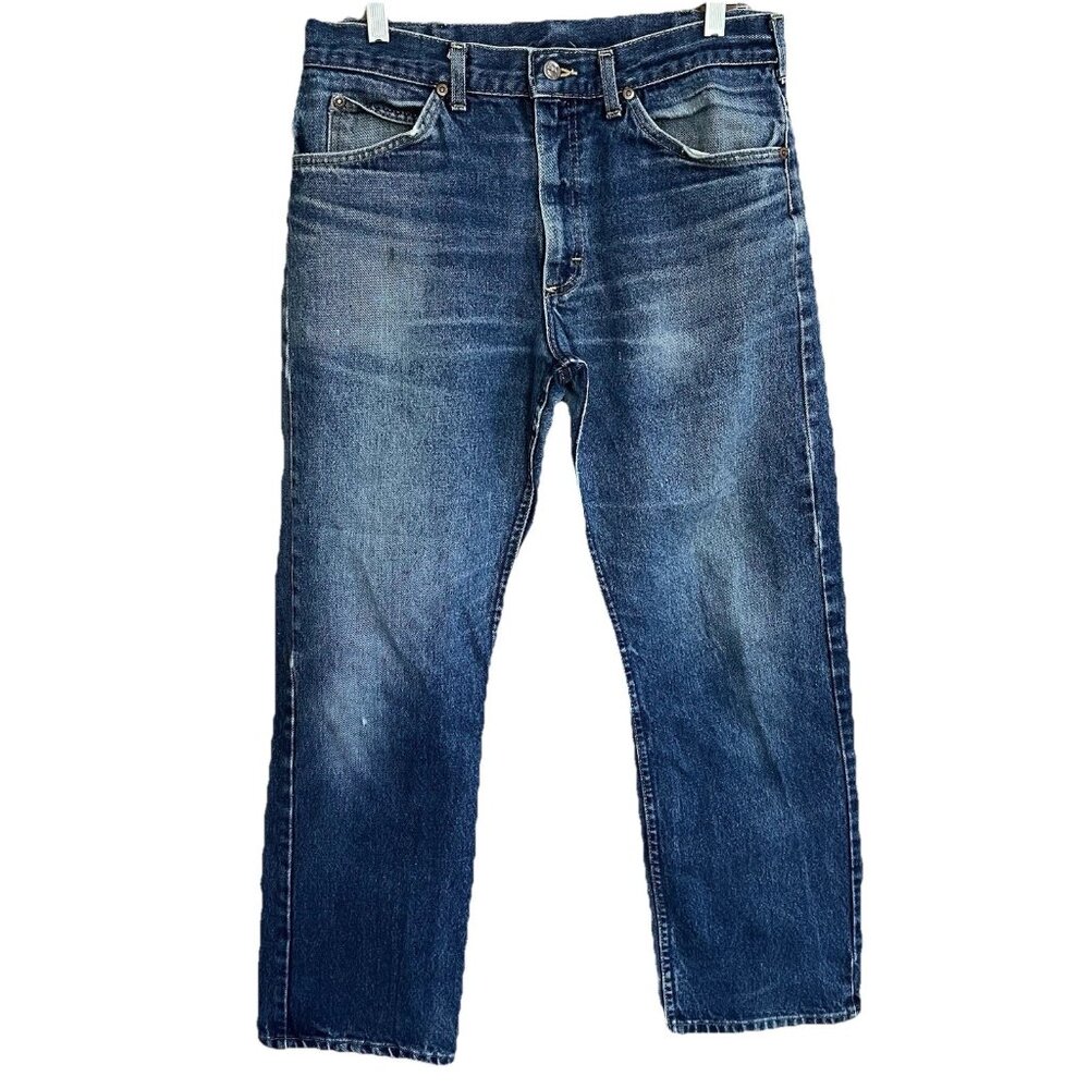 Lee Mens Denim Jeans Cotton USA UGWA Label 34x30 Meas 32x29 Fraying Distressed